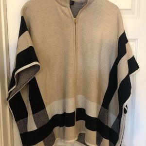 Jones NY zip front poncho.